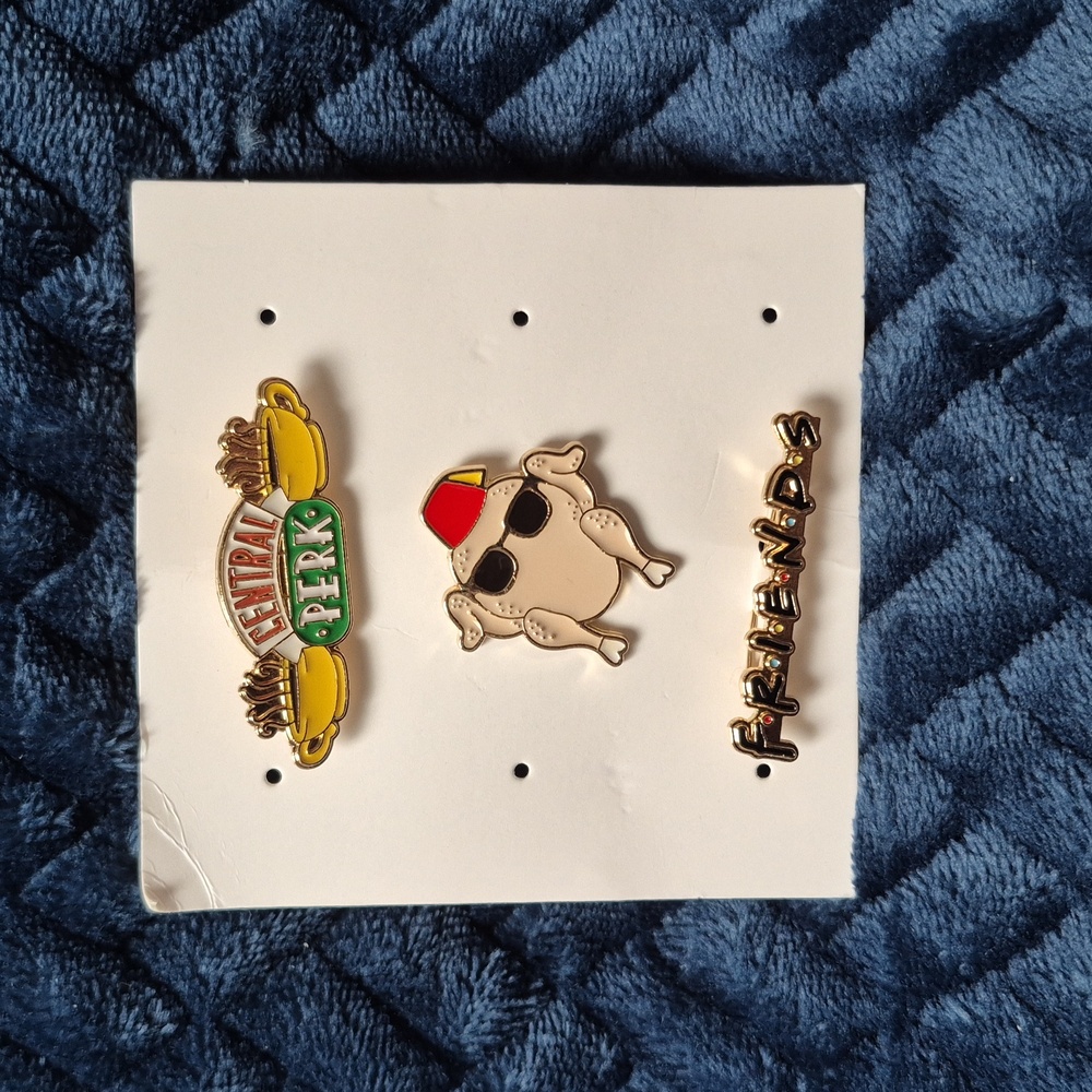 2/$20 Friends Themed Enamel Pin Set Brand New!